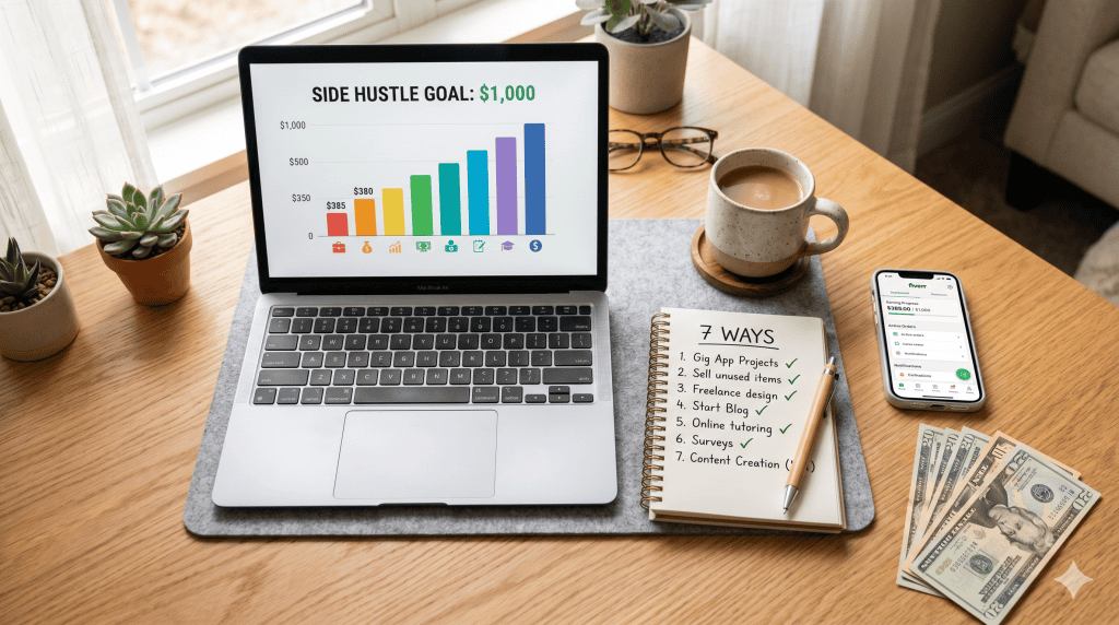 7 ways to make an extra $1000 a month